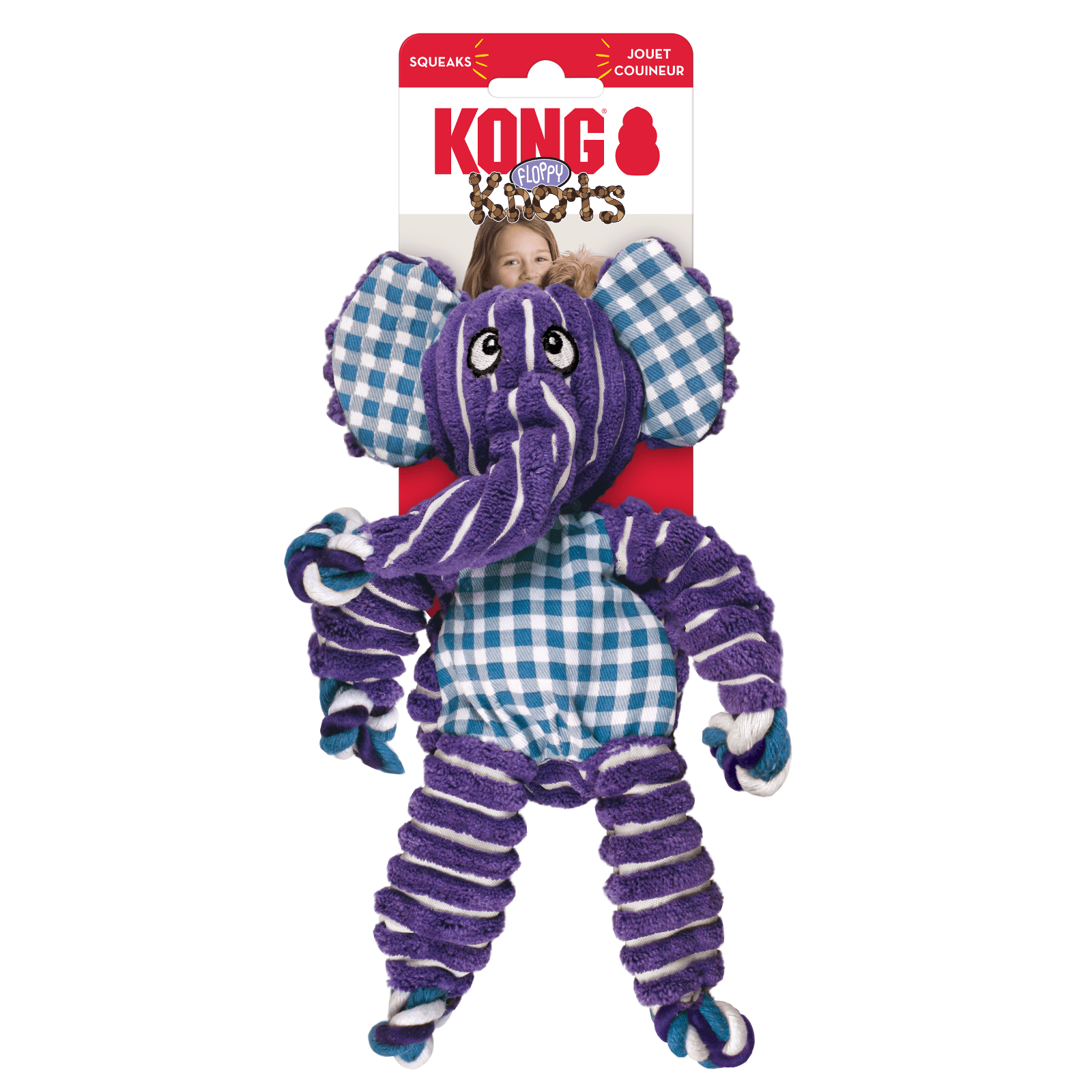 KONG Floppy Knots Elephant Medium/Large